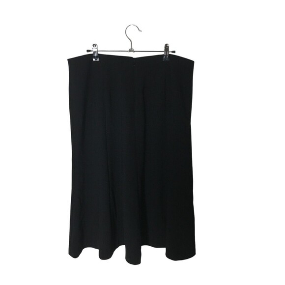 Club Monaco Skirt Women's Size 12 Black Stretch Zip Up Midi - Picture 3 of 5